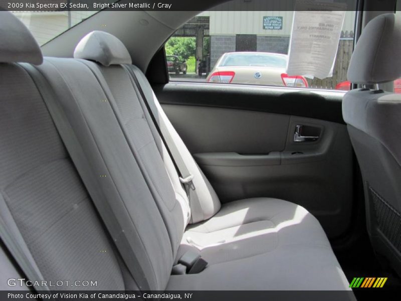 Bright Silver Metallic / Gray 2009 Kia Spectra EX Sedan