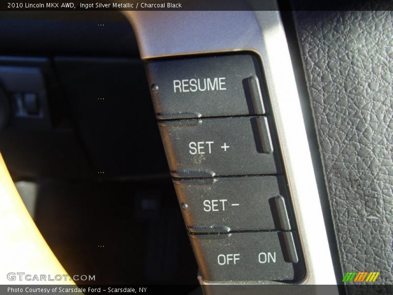 Ingot Silver Metallic / Charcoal Black 2010 Lincoln MKX AWD