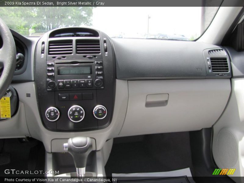 Bright Silver Metallic / Gray 2009 Kia Spectra EX Sedan