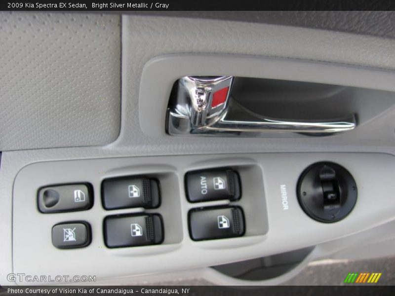 Bright Silver Metallic / Gray 2009 Kia Spectra EX Sedan