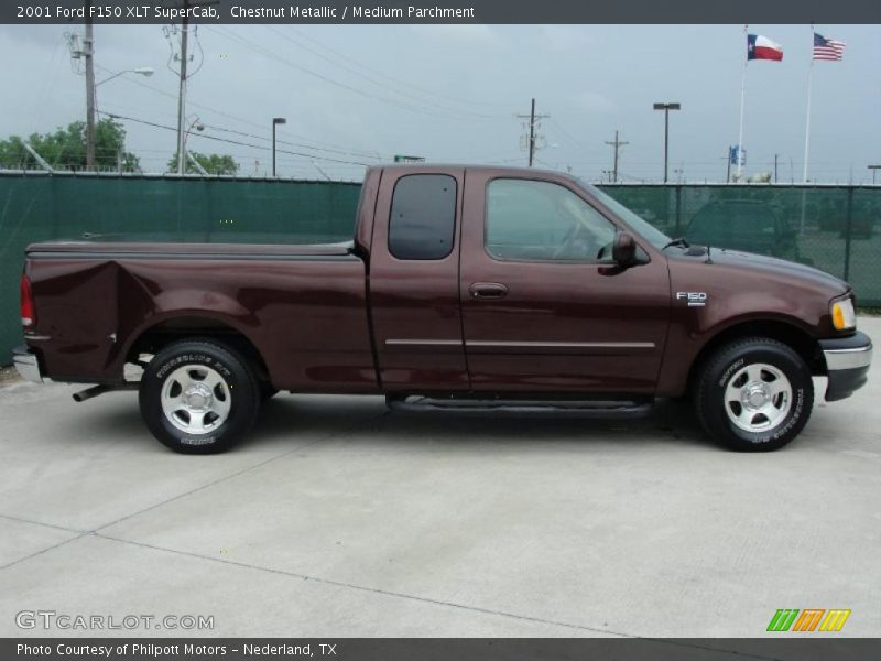 Chestnut Metallic / Medium Parchment 2001 Ford F150 XLT SuperCab