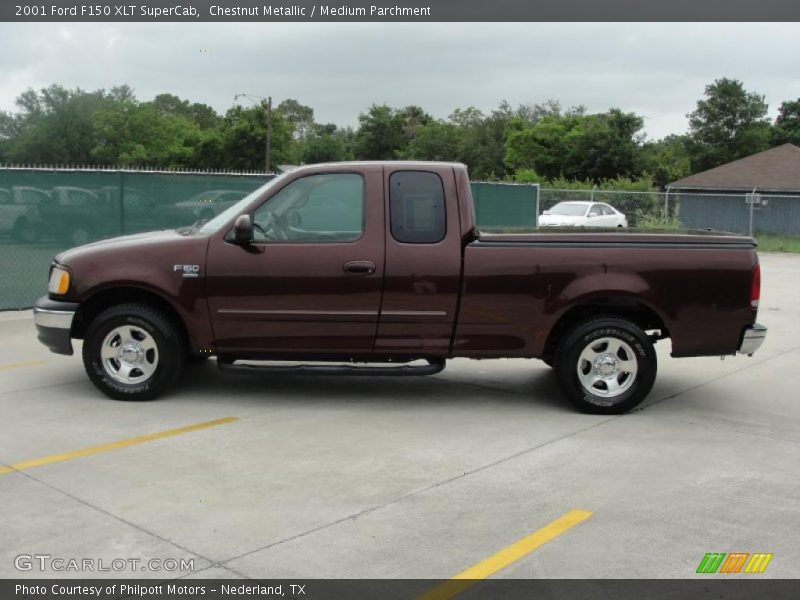 Chestnut Metallic / Medium Parchment 2001 Ford F150 XLT SuperCab
