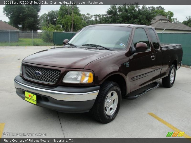 Chestnut Metallic / Medium Parchment 2001 Ford F150 XLT SuperCab