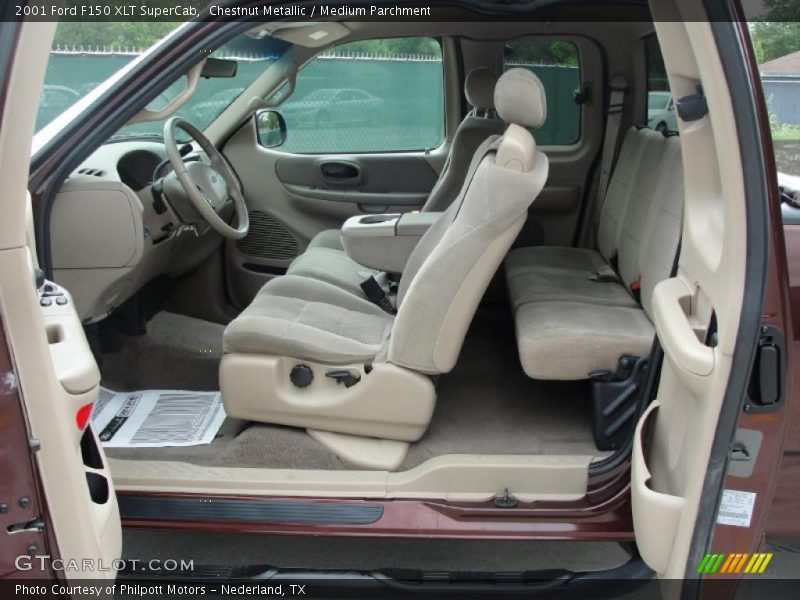 Chestnut Metallic / Medium Parchment 2001 Ford F150 XLT SuperCab