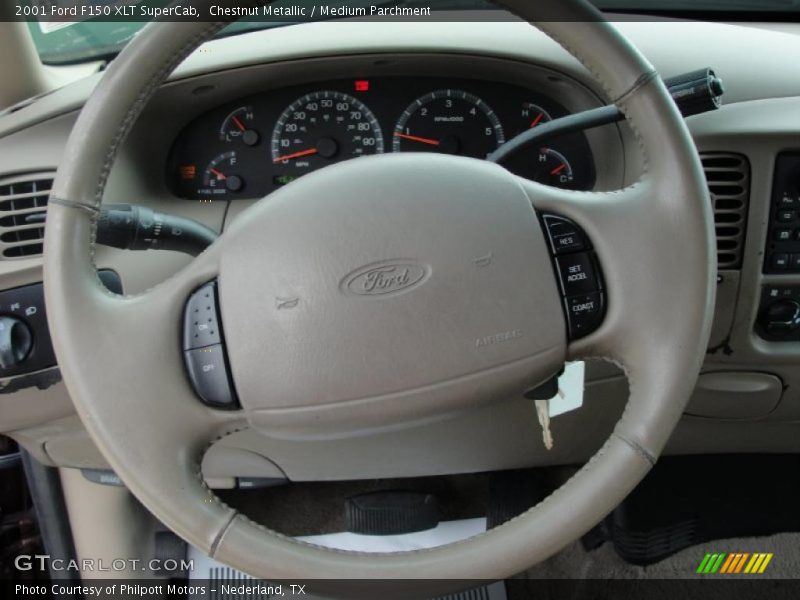 Chestnut Metallic / Medium Parchment 2001 Ford F150 XLT SuperCab