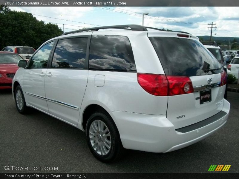 Arctic Frost Pearl White / Stone 2007 Toyota Sienna XLE Limited AWD