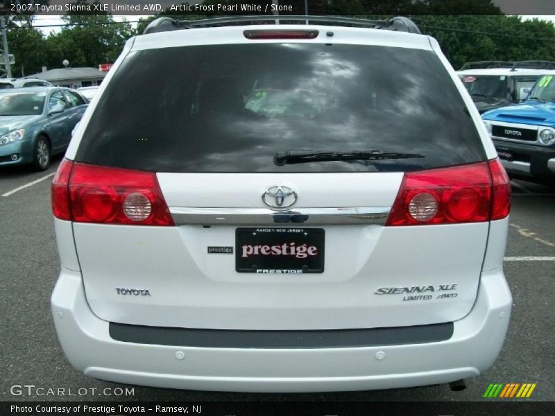 Arctic Frost Pearl White / Stone 2007 Toyota Sienna XLE Limited AWD