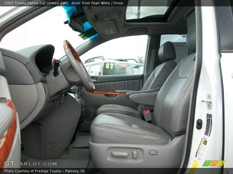 Arctic Frost Pearl White / Stone 2007 Toyota Sienna XLE Limited AWD