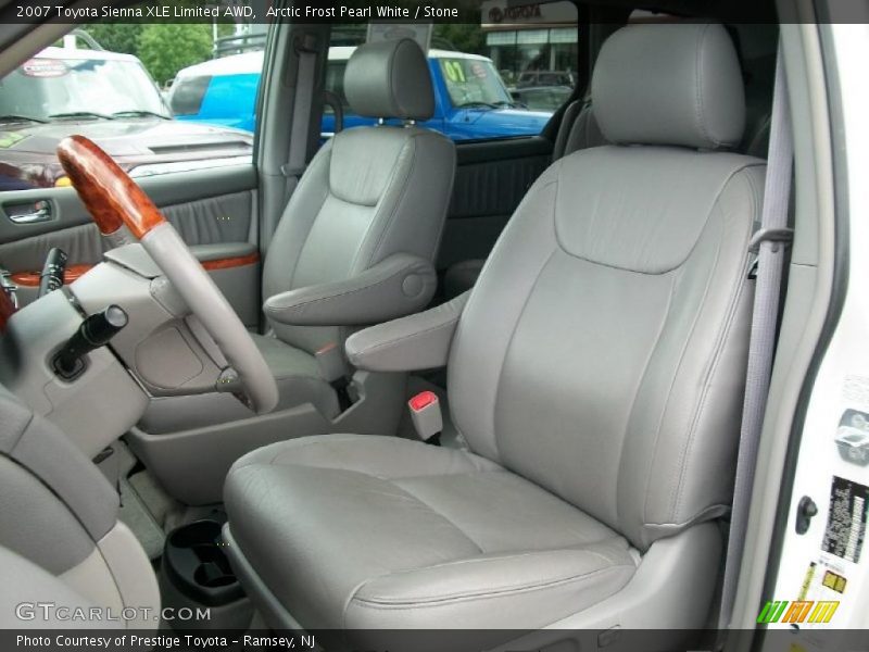 Arctic Frost Pearl White / Stone 2007 Toyota Sienna XLE Limited AWD