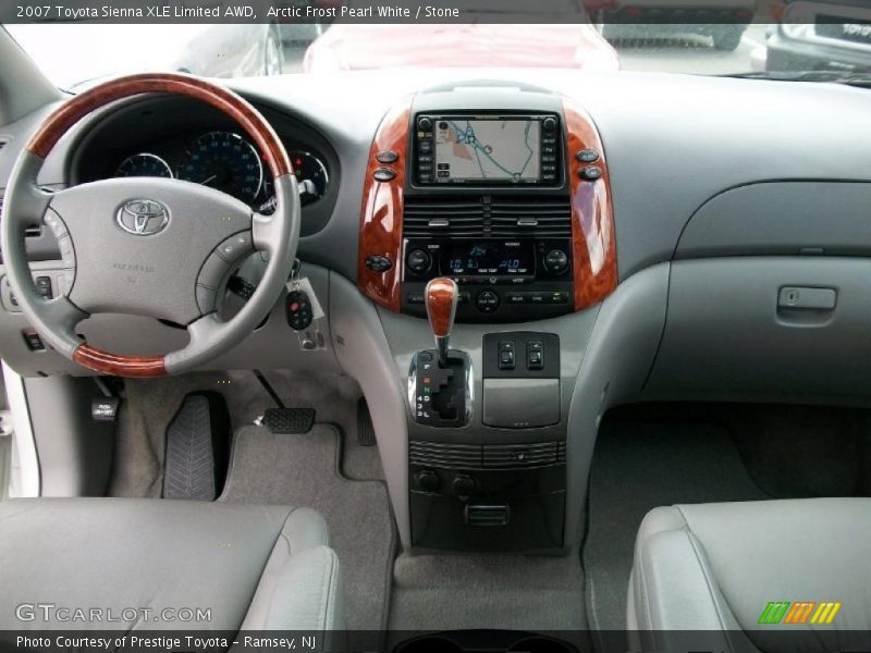 Arctic Frost Pearl White / Stone 2007 Toyota Sienna XLE Limited AWD