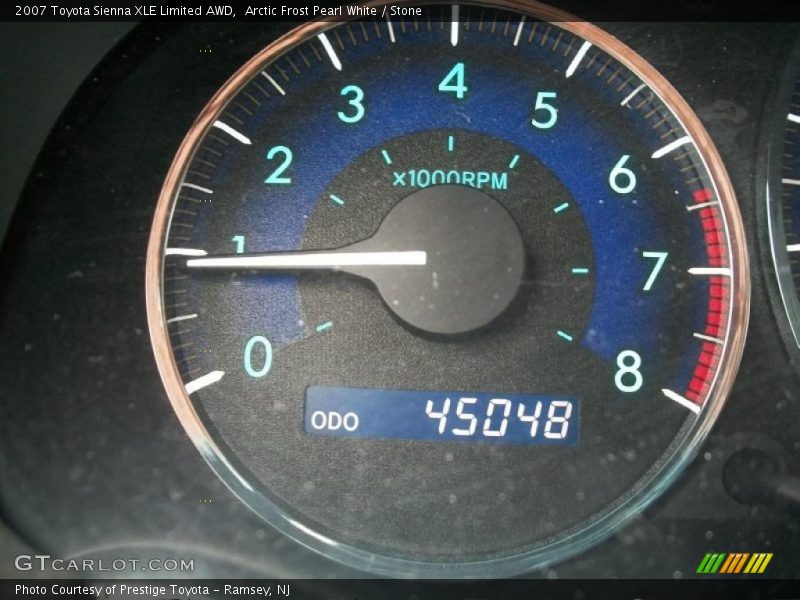 Arctic Frost Pearl White / Stone 2007 Toyota Sienna XLE Limited AWD