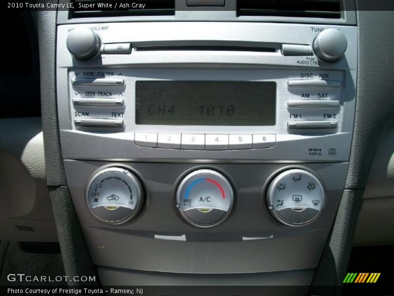 Super White / Ash Gray 2010 Toyota Camry LE