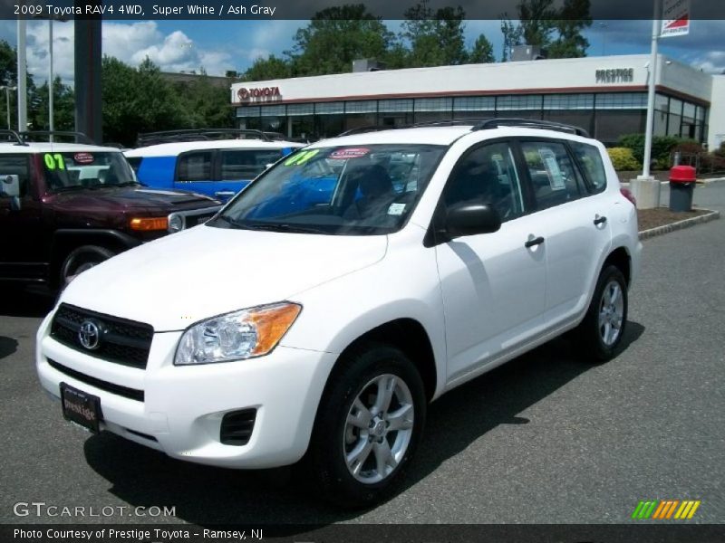 Super White / Ash Gray 2009 Toyota RAV4 4WD