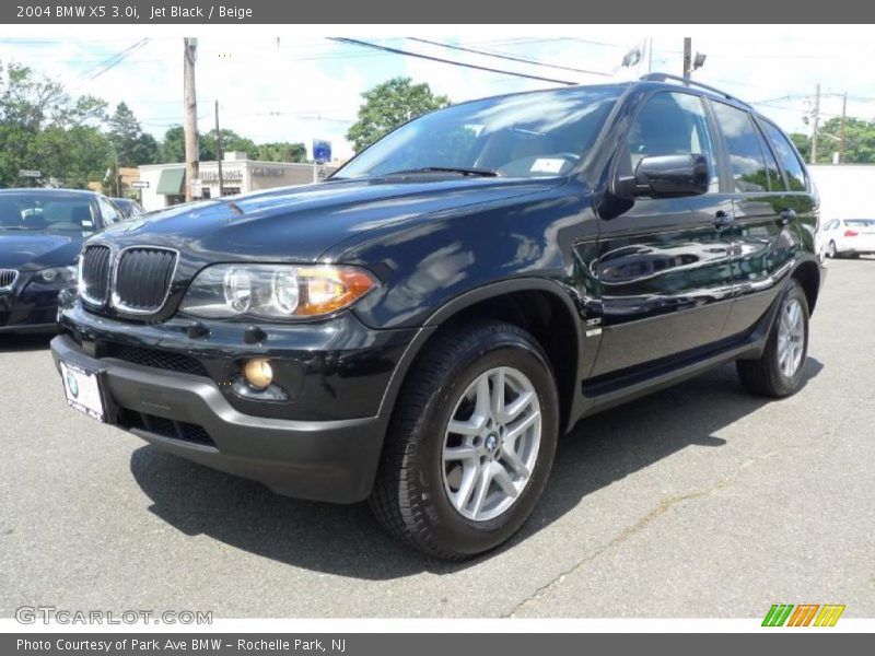 Jet Black / Beige 2004 BMW X5 3.0i