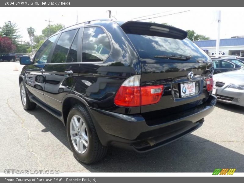 Jet Black / Beige 2004 BMW X5 3.0i