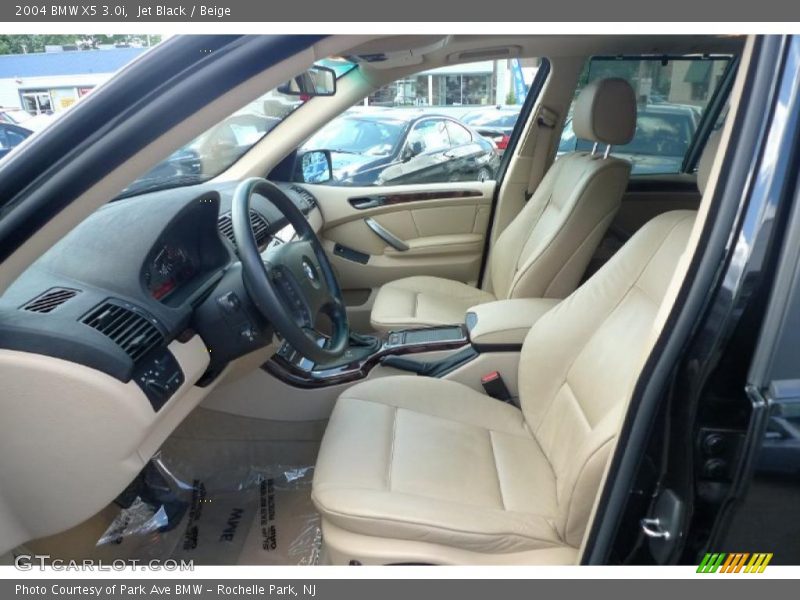 Jet Black / Beige 2004 BMW X5 3.0i