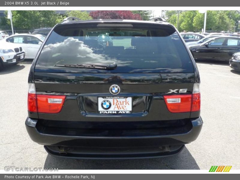 Jet Black / Beige 2004 BMW X5 3.0i