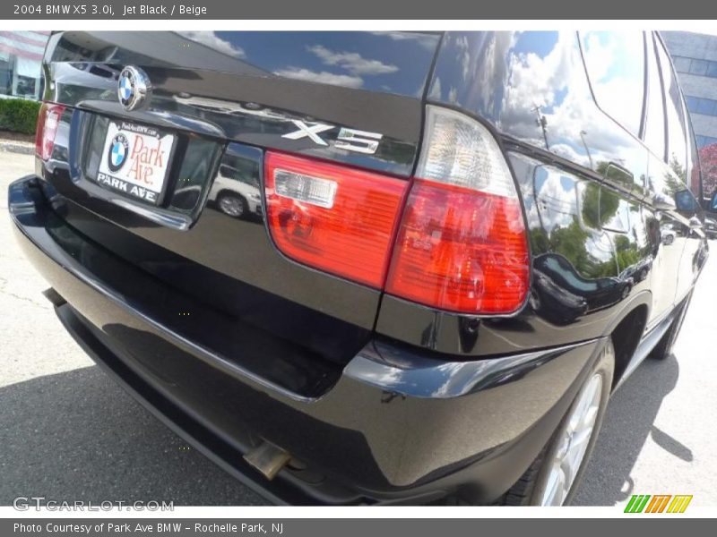 Jet Black / Beige 2004 BMW X5 3.0i