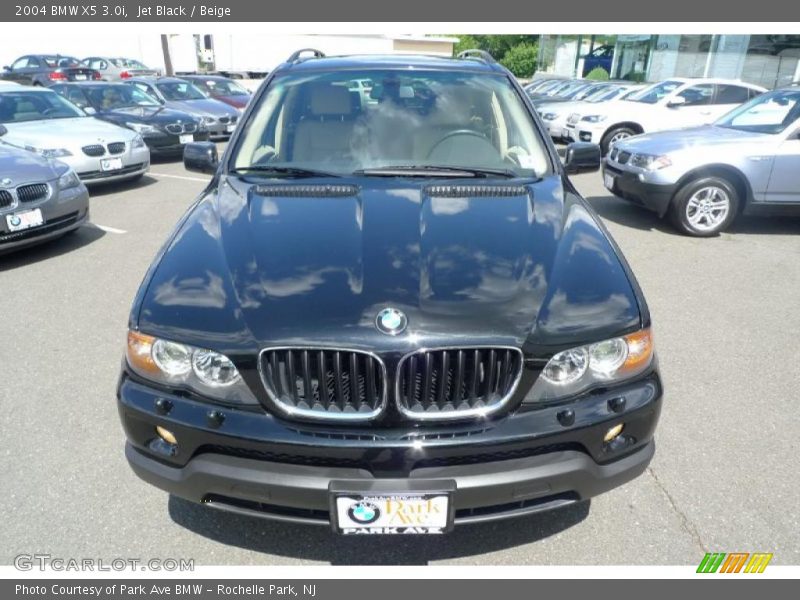 Jet Black / Beige 2004 BMW X5 3.0i
