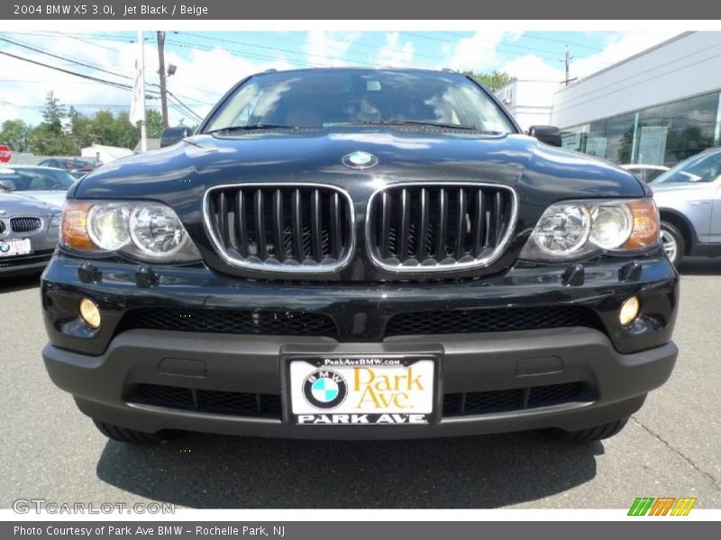 Jet Black / Beige 2004 BMW X5 3.0i