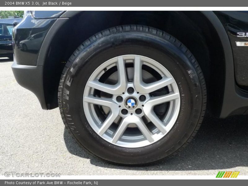 Jet Black / Beige 2004 BMW X5 3.0i