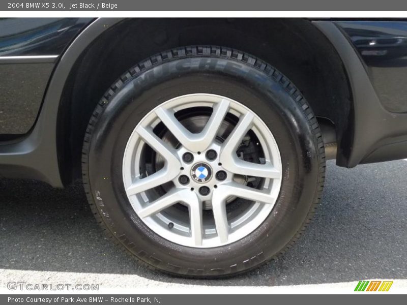 Jet Black / Beige 2004 BMW X5 3.0i