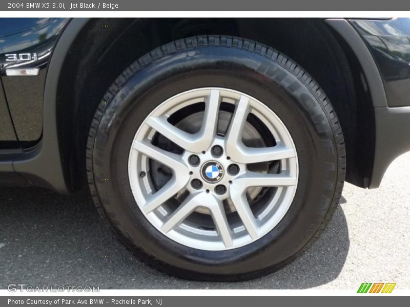 Jet Black / Beige 2004 BMW X5 3.0i