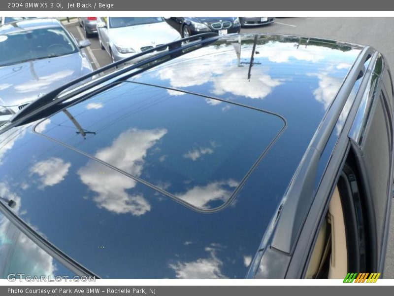 Jet Black / Beige 2004 BMW X5 3.0i