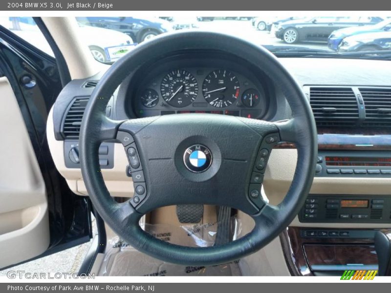 Jet Black / Beige 2004 BMW X5 3.0i