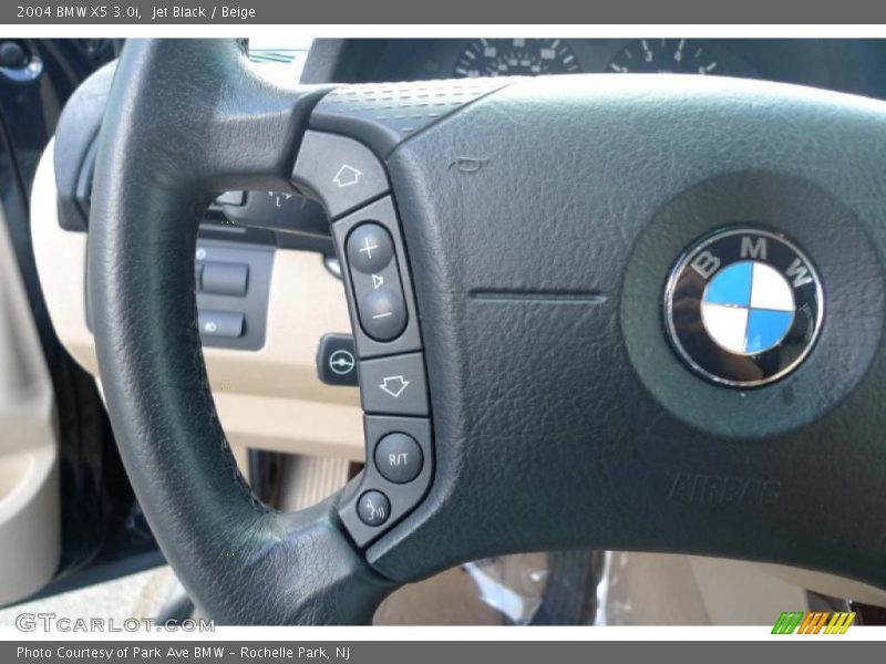 Jet Black / Beige 2004 BMW X5 3.0i