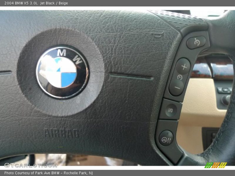 Jet Black / Beige 2004 BMW X5 3.0i