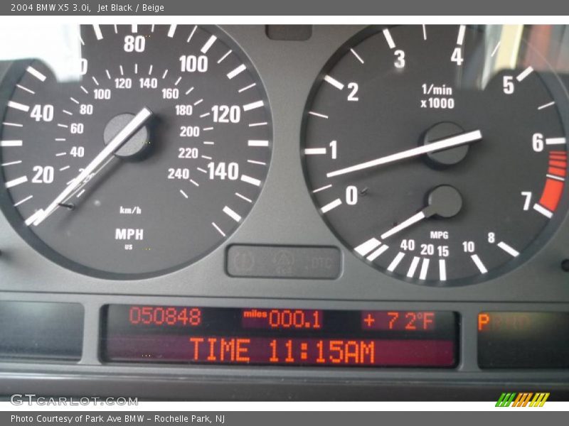 Jet Black / Beige 2004 BMW X5 3.0i