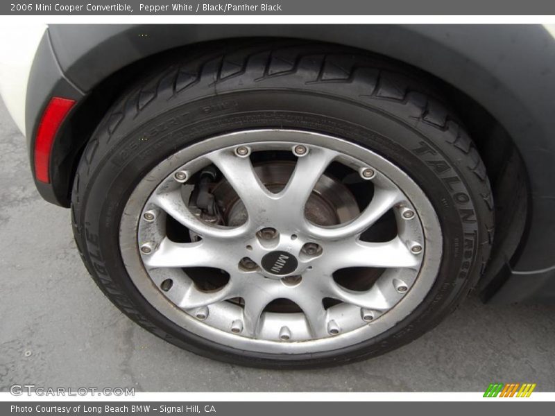 Pepper White / Black/Panther Black 2006 Mini Cooper Convertible