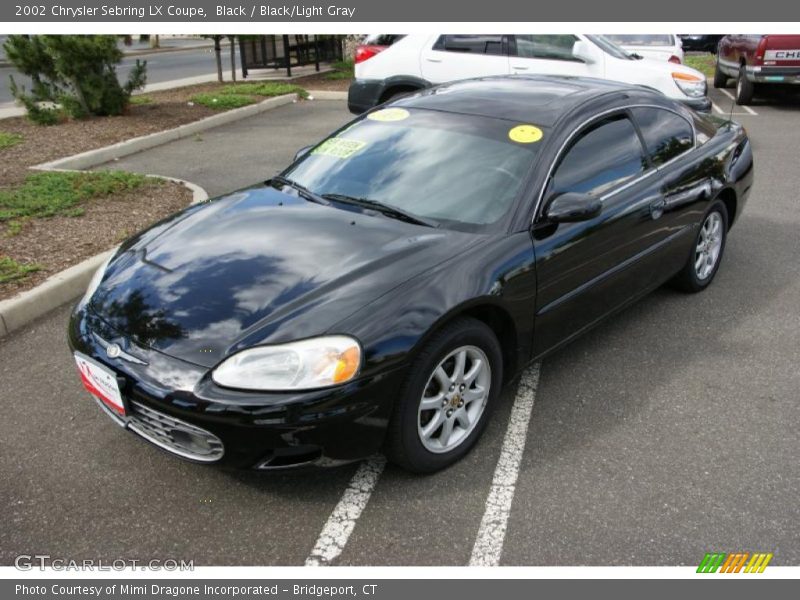 Black / Black/Light Gray 2002 Chrysler Sebring LX Coupe