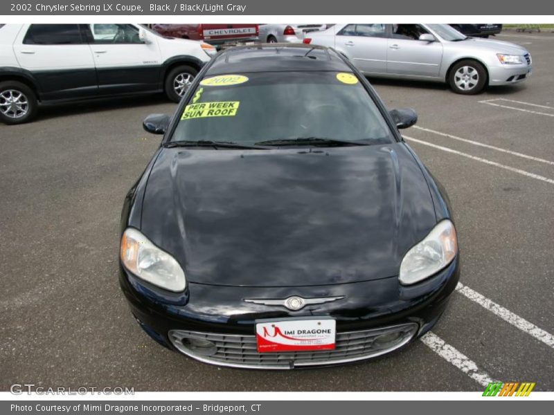 Black / Black/Light Gray 2002 Chrysler Sebring LX Coupe