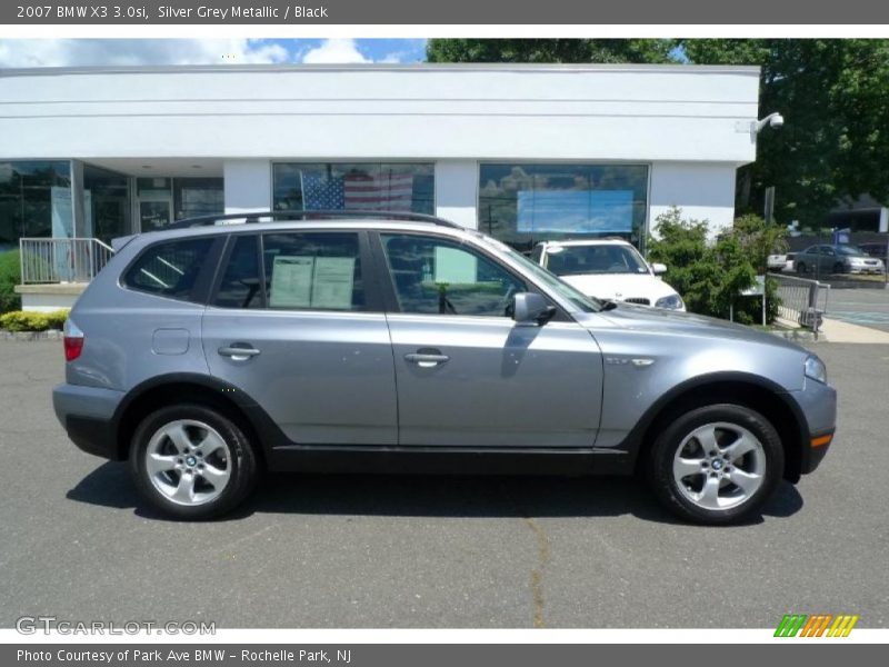 Silver Grey Metallic / Black 2007 BMW X3 3.0si