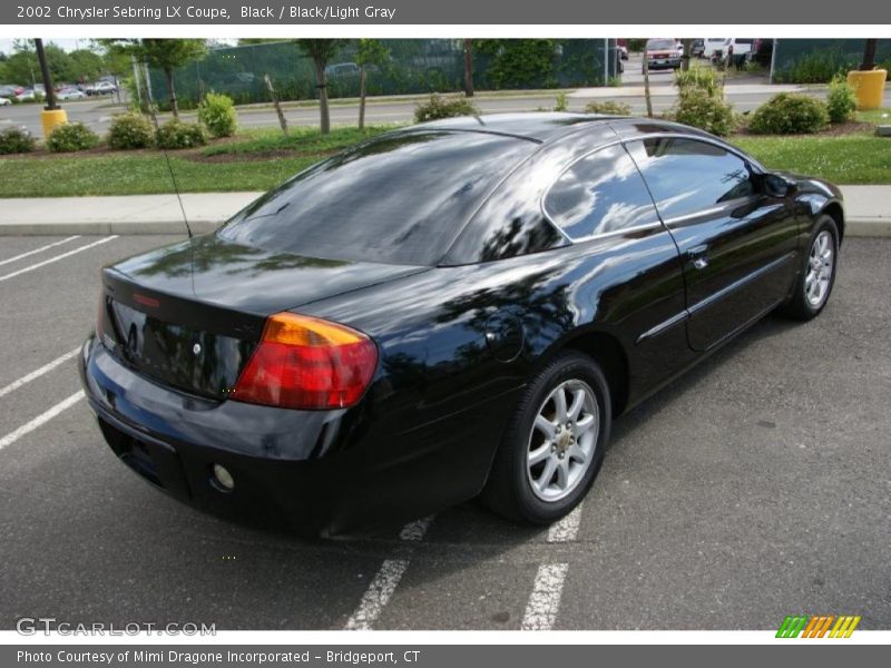 Black / Black/Light Gray 2002 Chrysler Sebring LX Coupe