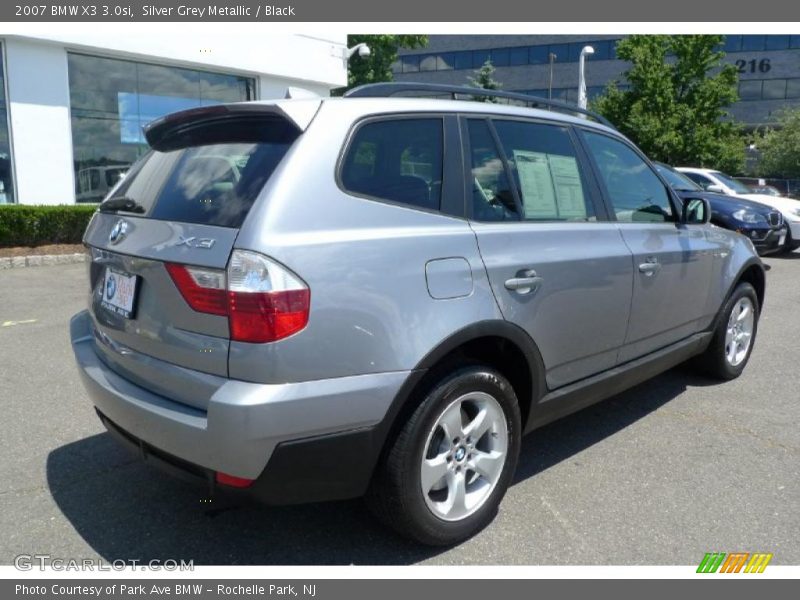 Silver Grey Metallic / Black 2007 BMW X3 3.0si