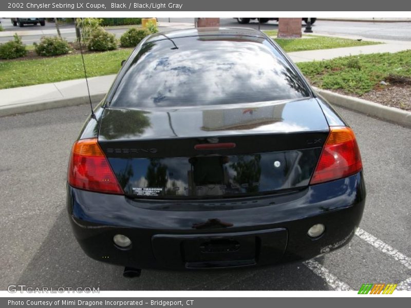 Black / Black/Light Gray 2002 Chrysler Sebring LX Coupe