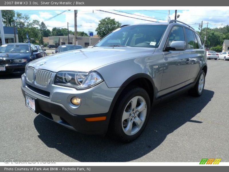Silver Grey Metallic / Black 2007 BMW X3 3.0si