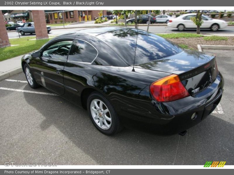 Black / Black/Light Gray 2002 Chrysler Sebring LX Coupe