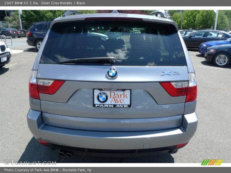 Silver Grey Metallic / Black 2007 BMW X3 3.0si