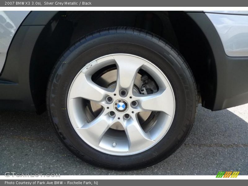 Silver Grey Metallic / Black 2007 BMW X3 3.0si