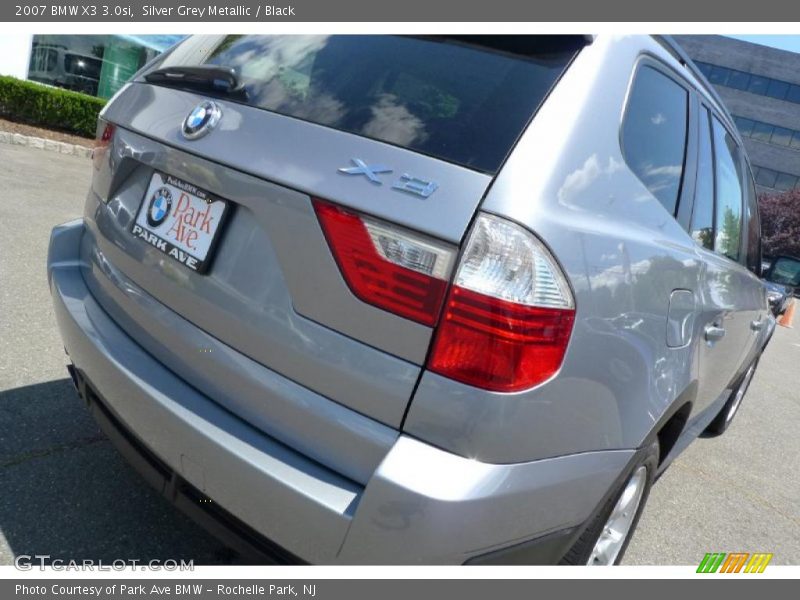 Silver Grey Metallic / Black 2007 BMW X3 3.0si
