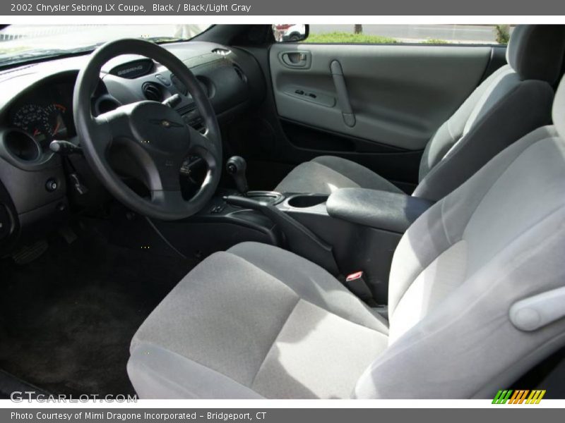 Black / Black/Light Gray 2002 Chrysler Sebring LX Coupe