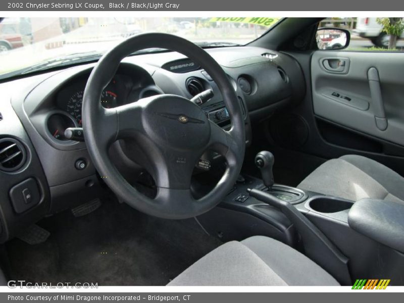 Black / Black/Light Gray 2002 Chrysler Sebring LX Coupe