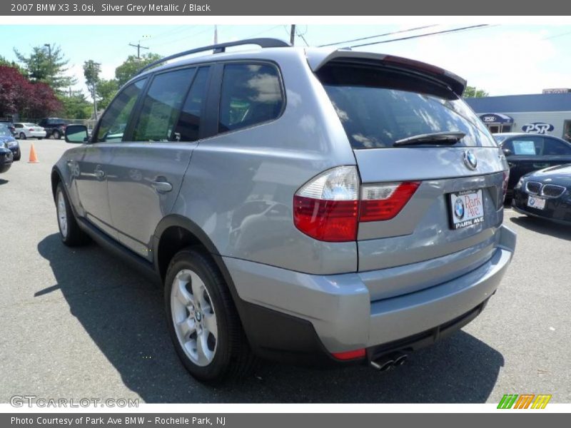 Silver Grey Metallic / Black 2007 BMW X3 3.0si