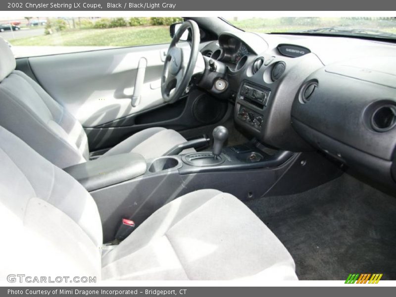 Black / Black/Light Gray 2002 Chrysler Sebring LX Coupe