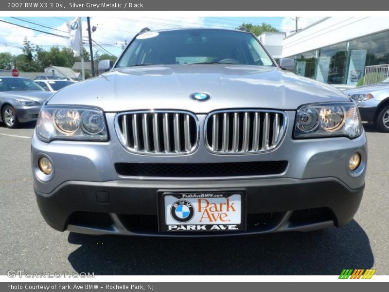 Silver Grey Metallic / Black 2007 BMW X3 3.0si