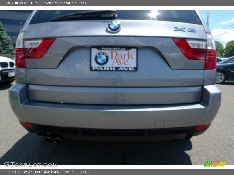 Silver Grey Metallic / Black 2007 BMW X3 3.0si